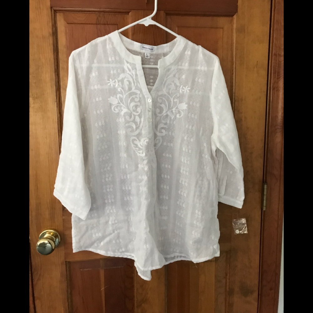 Sheer white top - New